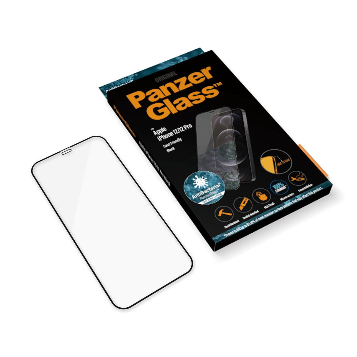 PanzerGlass® Displayschutzglas iPhone 12 | 12 Pro | Edge-to-Edge